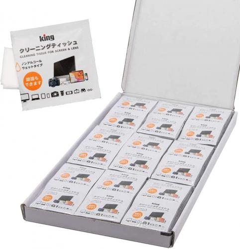 カメラと同時購入　KING クリーニングティッシュ 108枚入り KCTFSL-108